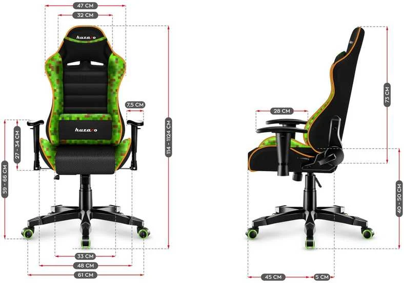 Huzaro Žaidimų kėdė dla dziecka hz-ranger 6.0 pixel mesh
