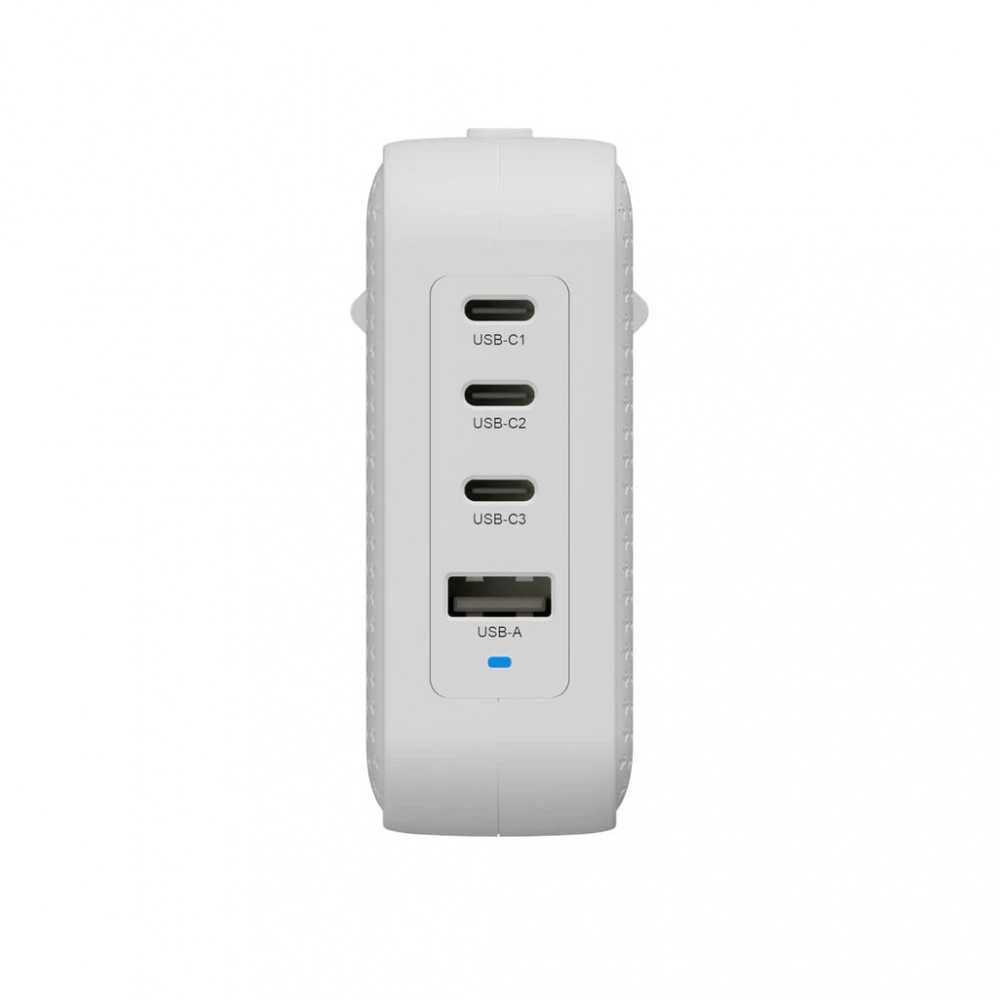 Targus „Hyper-HyperJuice“ 100 W USB-C GaN kelioninis įkroviklis (3C+1A) – baltas