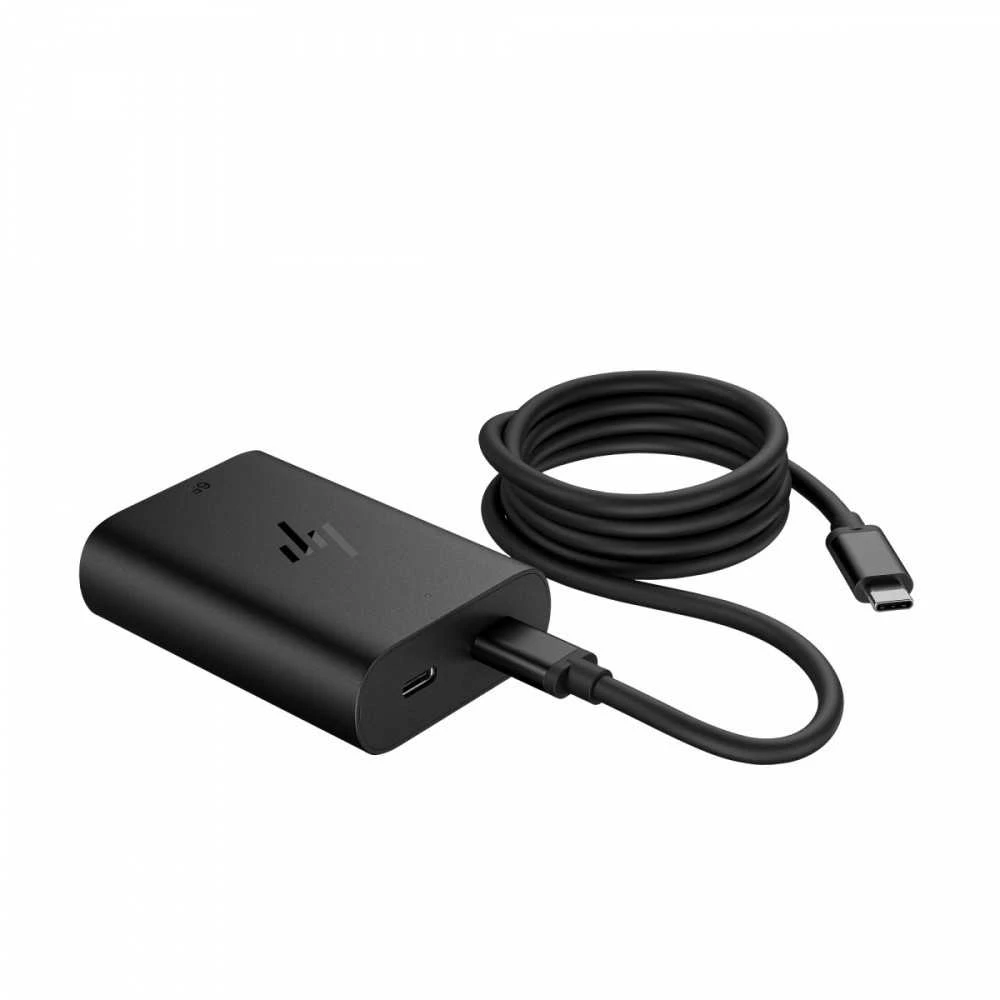 Hewlett Packard (HP) Kintamosios srovės adapteris hp 65w gan nešiojamojo kompiuterio įkroviklis 2xusb-c juodas 600q7aa