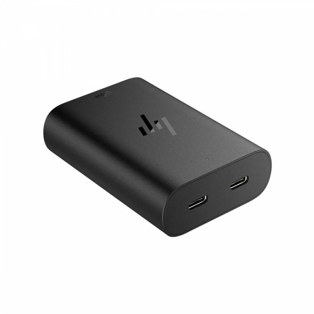 Hewlett Packard (HP) Kintamosios srovės adapteris hp 65w gan nešiojamojo kompiuterio įkroviklis 2xusb-c juodas 600q7aa