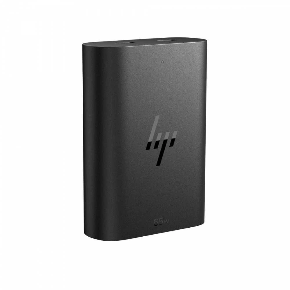 Hewlett Packard (HP) Kintamosios srovės adapteris hp 65w gan nešiojamojo kompiuterio įkroviklis 2xusb-c juodas 600q7aa