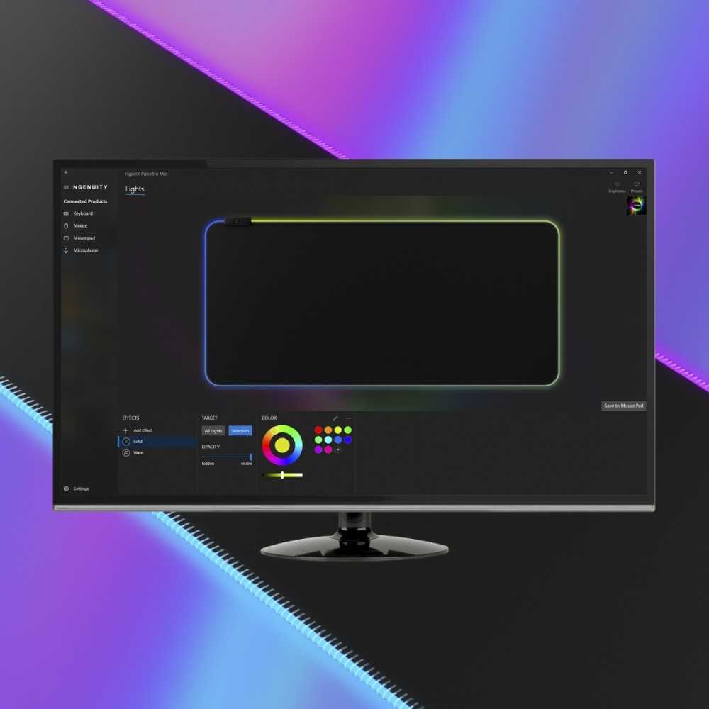 HyperX Pulsefire Mat - Žaidimų pelės kilimėlis, L dydžio, 450mm x 400mm
