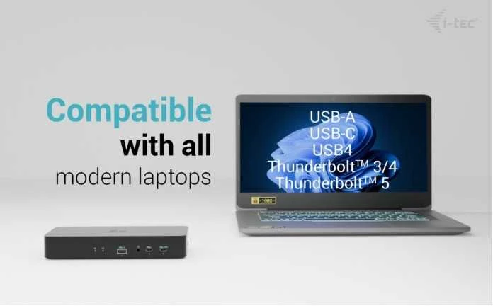 I-tec Universal Intelligent Dual Ekranas Dock PD100W