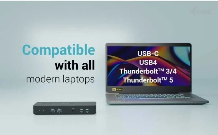 I-tec USB-C Intelligent Triple Ekranas Dock PD100W