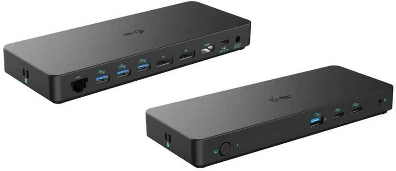 I-TEC USB-C triguba 4K Ekrano prijungimo stotis Gen2 2xDP 1xHDMI 1xGLAN 3xUSB 3.2 Gen1 1xUSB 3.2 Gen2 2xUSB-C Gen2 1xAudio/Mic PD100W