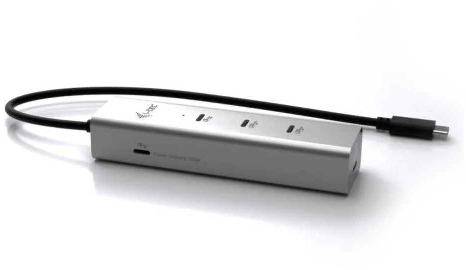 I-tec Metalinis USB-C įkrovimo šakotuvas, 5 prievadų, su USB-C vaizdo įrašu, 8K + maitinimo šaltiniu, 85 W