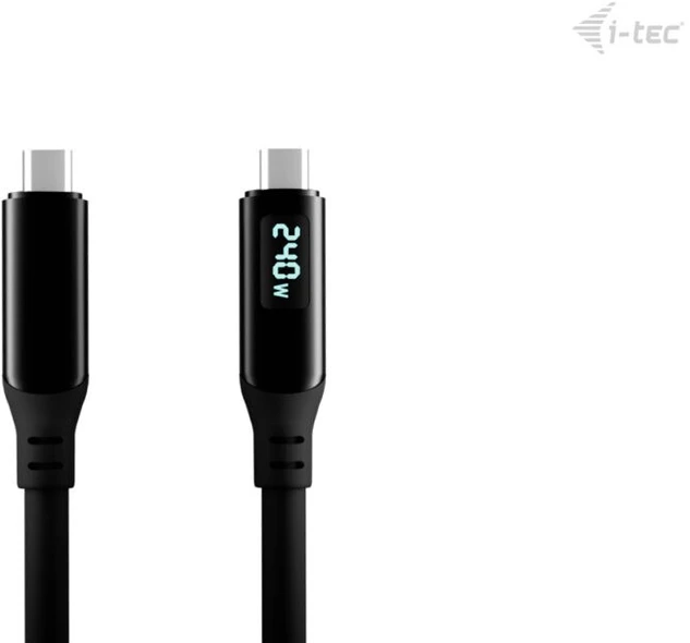 I-tec Kabelis thunderbolt 4/usb4 class pro cable 240w 2x 4k/120hz 40gbps lcd 150 cm
