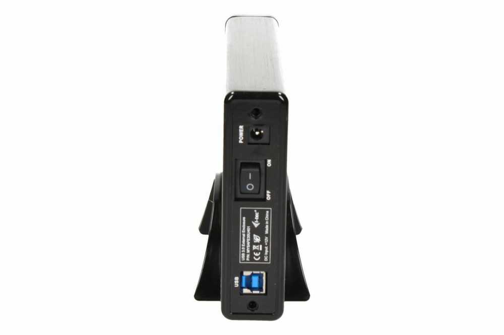 I-tec Mysafe Advanced 3.5" usb 3.0 išorinis dėklas HDD ir ssd diskams sata ii iii juodas aliuminis