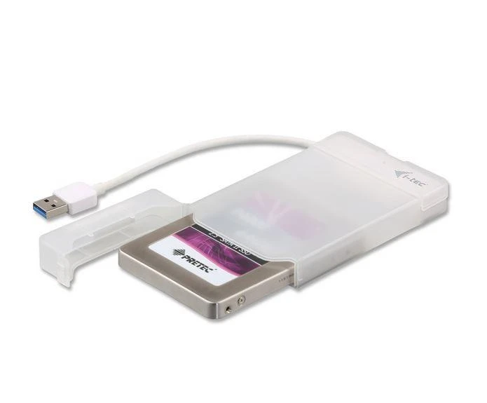 I-tec MYSAFEU314 saugojimo diskų korpusas 2.5" HDD / SSD aptvaras Balta