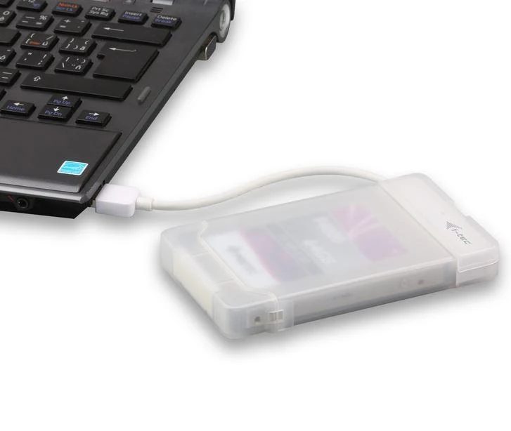 I-tec MYSAFEU314 saugojimo diskų korpusas 2.5" HDD / SSD aptvaras Balta