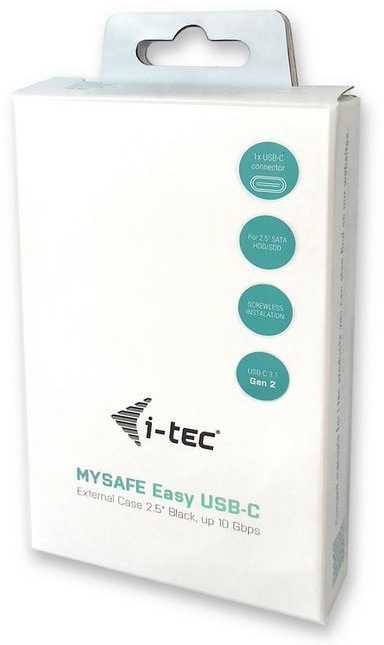 I-tec C31MYSAFEU313 saugojimo diskų korpusas 2.5" HDD / SSD aptvaras Juoda