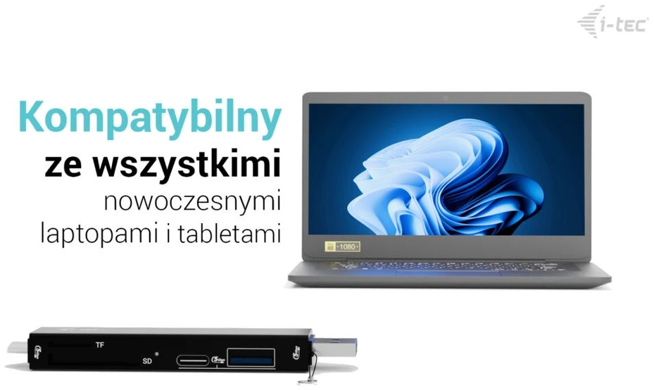 I-tec USB-C / USB-A adapteris SD TF 2x USB 1x USB-A 1x USB-C