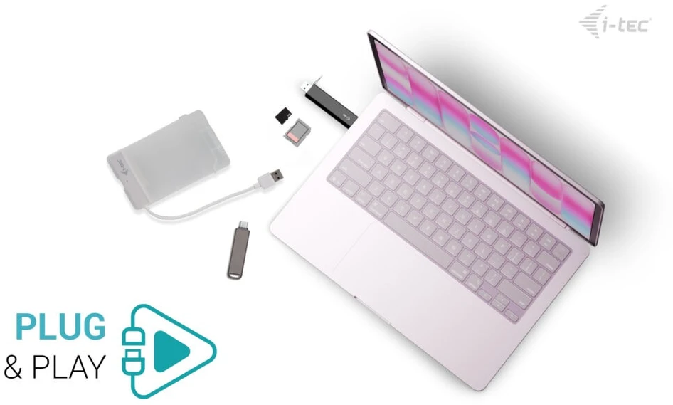 I-tec USB-C / USB-A adapteris SD TF 2x USB 1x USB-A 1x USB-C