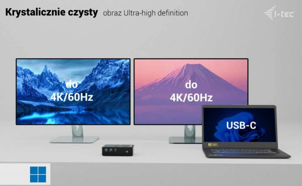 „I-tec Thunderbolt 5 Quattro“ ekrano dokas, 2x HDMI, 2x TB5 (iki 120 Gbps, 30 W), 5x USB (10 Gbps, BC 1.2), 2,5 colio garso išvesties kortelė, maitinimo šaltinis 140 W (TB5 kabelis, 1 m)