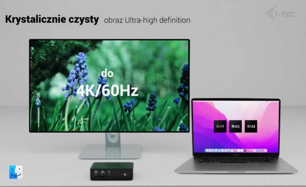 „I-tec Thunderbolt 5 Quattro“ ekrano dokas, 2x HDMI, 2x TB5 (iki 120 Gbps, 30 W), 5x USB (10 Gbps, BC 1.2), 2,5 colio garso išvesties kortelė, maitinimo šaltinis 140 W (TB5 kabelis, 1 m)