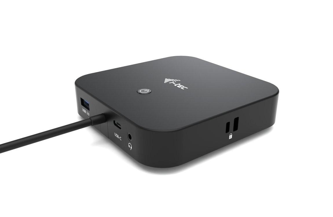 I-TEC USB-C Dual Ekranas MST DS 1xDP 1xHDMI 1xGLAN 3xUSB 3.0 2x USB 2.0 1xUSB-C-Datei 1xGarso / mikrofono lizdas 1x100W USB-C PD
