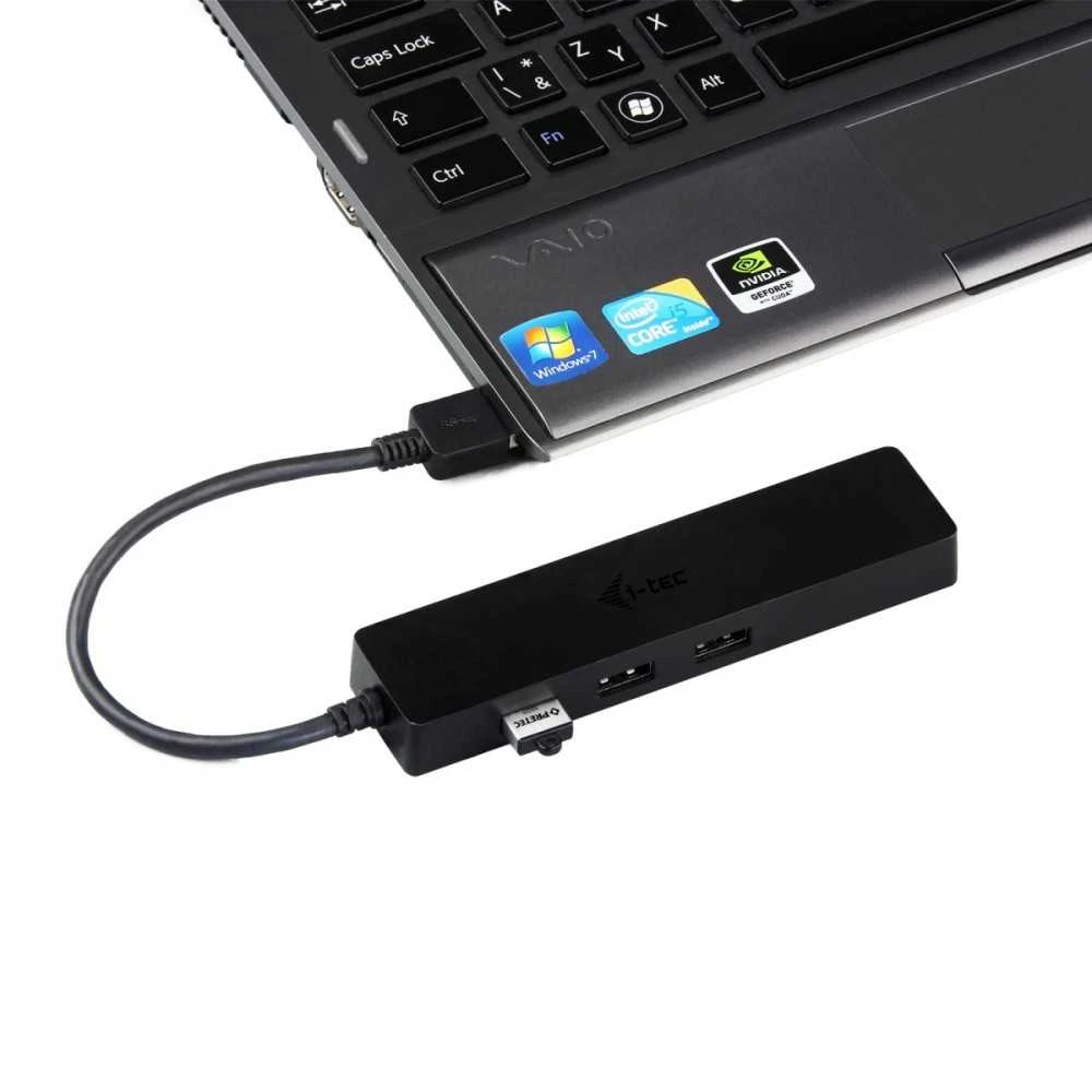 I-tec Advance U3GL3SLIM sąsajos šakotuvas USB 3.2 Gen 1 (3.1 Gen 1) Type-A Juoda