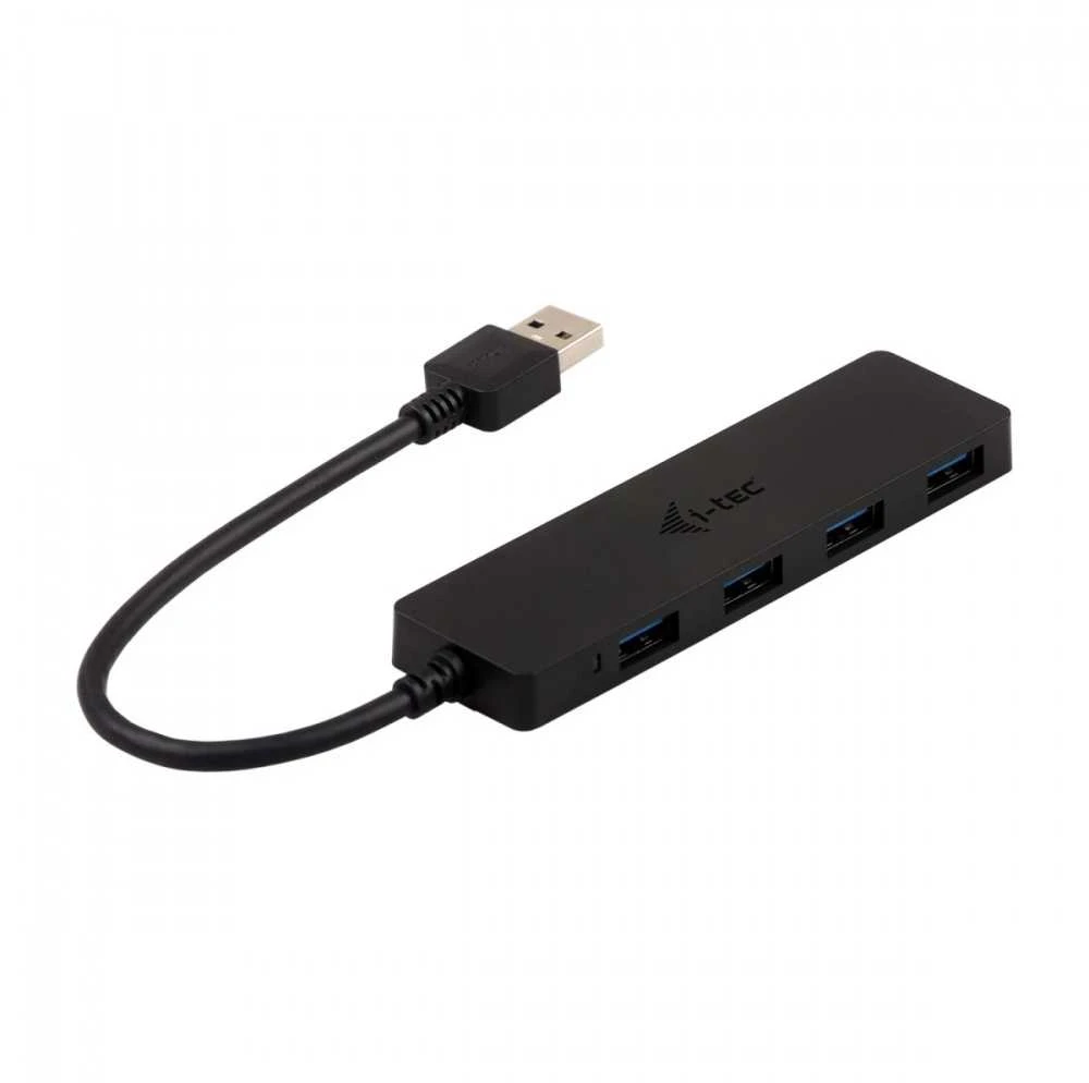 I-tec Advance U3HUB404 sąsajos šakotuvas USB 3.2 Gen 1 (3.1 Gen 1) Type-A 5000 Mbit/ai Juoda