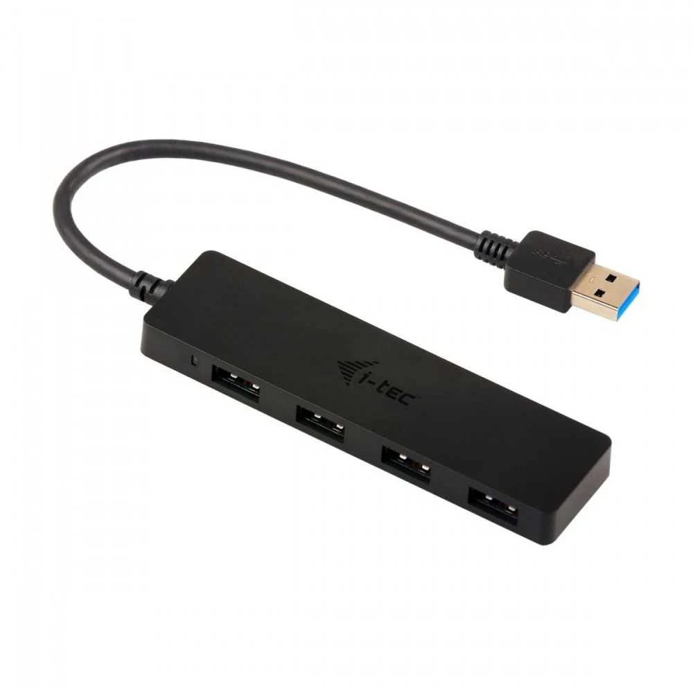 I-tec Advance U3HUB404 sąsajos šakotuvas USB 3.2 Gen 1 (3.1 Gen 1) Type-A 5000 Mbit/ai Juoda
