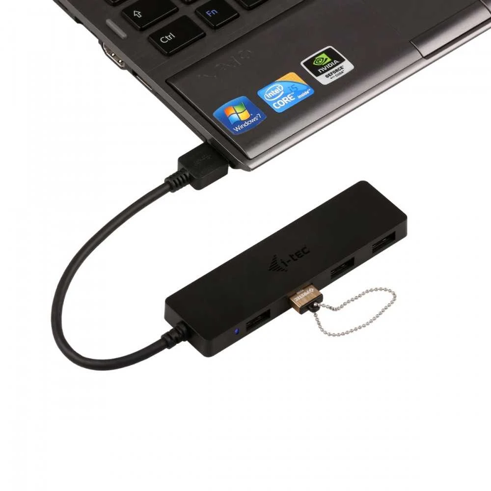 I-tec Advance U3HUB404 sąsajos šakotuvas USB 3.2 Gen 1 (3.1 Gen 1) Type-A 5000 Mbit/ai Juoda