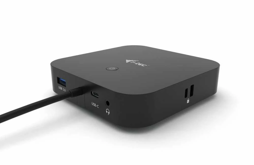 I-TEC USB-C Dual Ekranas MST DS 1x DP 1x HDMI 1xGLAN 3xUSB 3.0 2xUSB 2.0 1xUSB-C-Datei 1xGarso / mikrofono lizdas 1x100W USB-C PD + įkroviklis 112W
