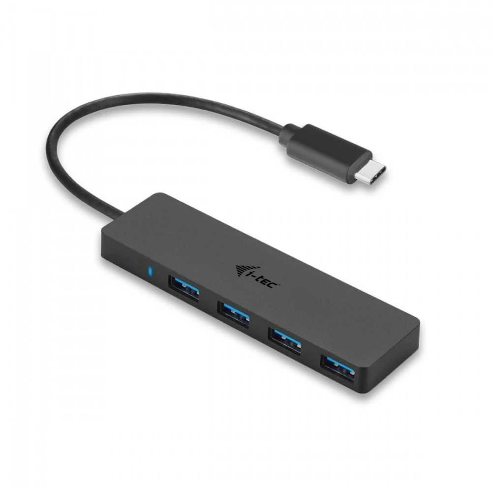 HP I-tec Advance C31HUB404 sąsajos šakotuvas USB 3.2 Gen 2 (3.1 Gen 2) Type-C 5000 Mbit/ai Juoda