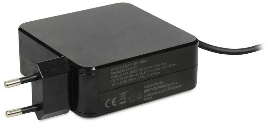 iBOX IUZ100TC nešiojamojo kompiuterio pakrovėjas PD 100W, E-mark lustas