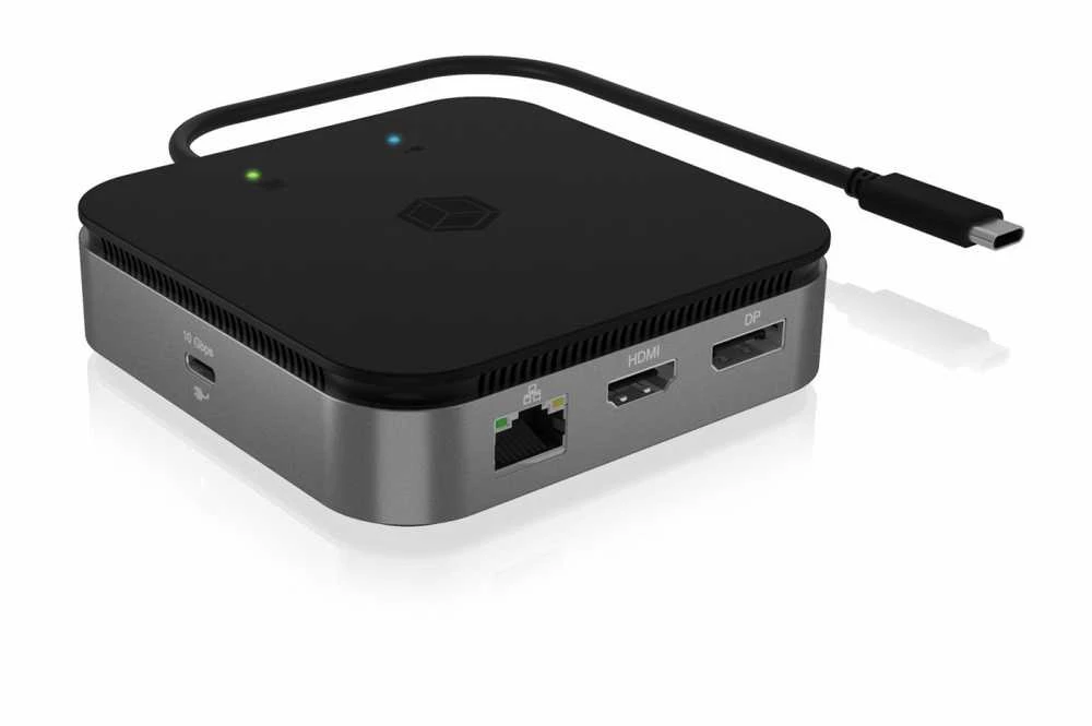 RaidSonic ICY BOX prievadų stotelė su USB-C kabeliu
