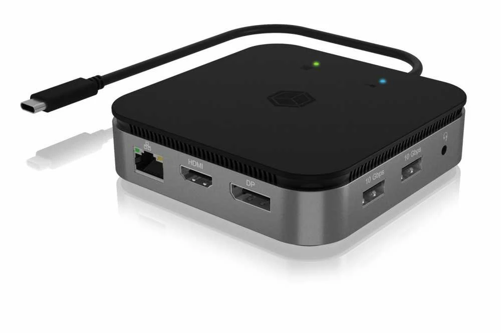 RaidSonic ICY BOX IB-DK408-C41 kelių prijungimo stotelė nešiojamiesiems kompiuteriams ir kompiuteriams