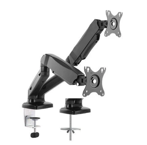 Laikiklis ICY BOX IB-MS304-T, Monitorius stovas su staliniu pagrindu, dviem ekranams, dydis iki 27'' | Raidsonic