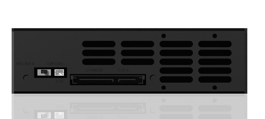 ICYBOX IB-158SSK-B Icy Box montavimo adapteris 5,25 skirtas 3,5 SATA HDD, juodas
