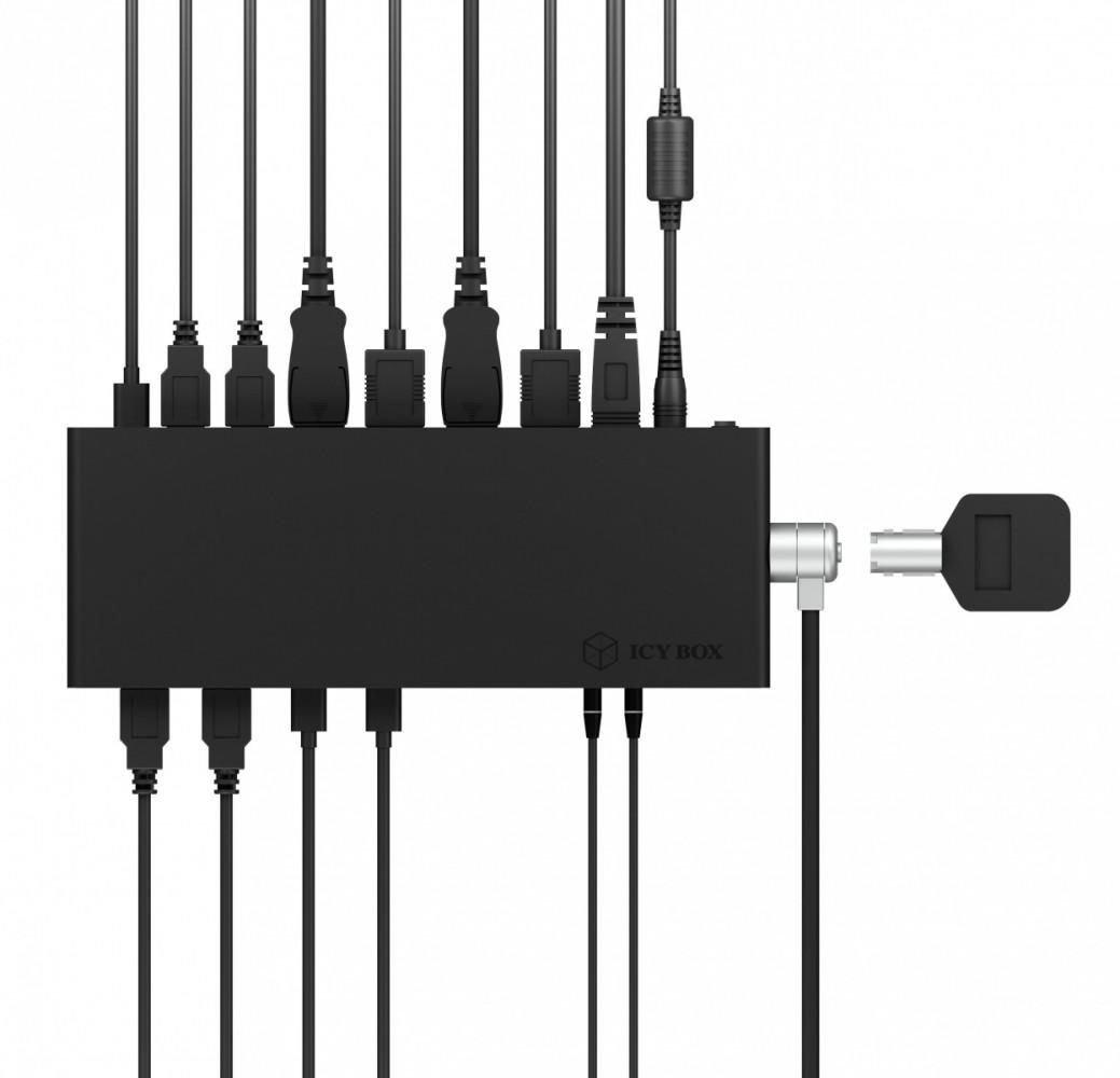 Raidsonic | ICY BOX 13-in-1 USB 3.0 Type-A + Type-C Dock | IB-DK2245AC | Įkrovos stotelė