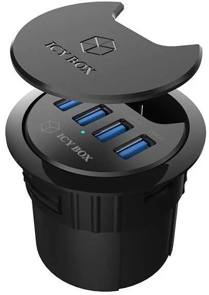ICYBOX IB-HUB1403 Icy Box Desk Hub 4xUSB 3.0, 120 cm USB 3.0 laidas