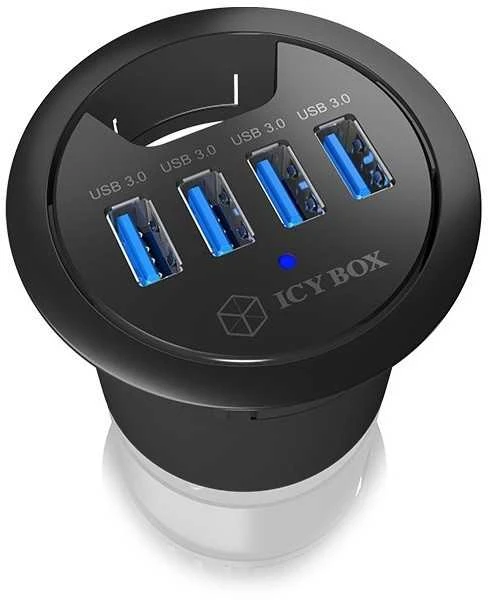 ICYBOX IB-HUB1403 Icy Box Desk Hub 4xUSB 3.0, 120 cm USB 3.0 laidas