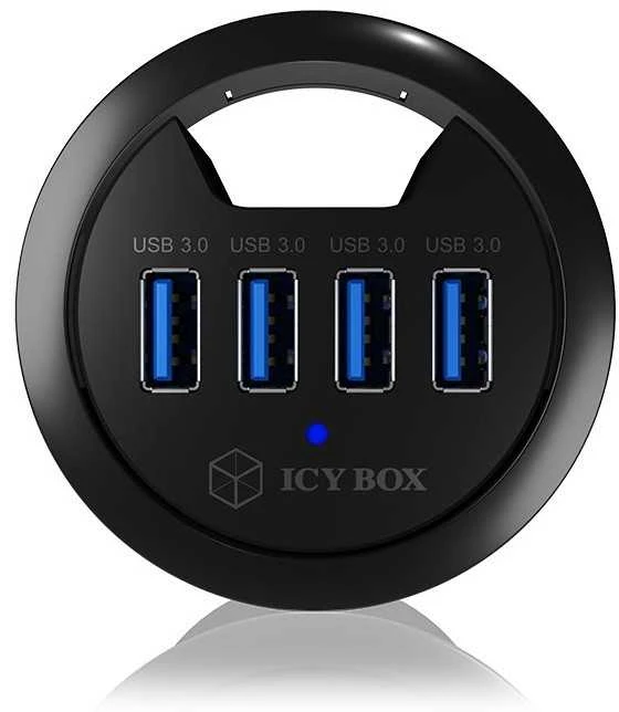 ICYBOX IB-HUB1403 Icy Box Desk Hub 4xUSB 3.0, 120 cm USB 3.0 laidas