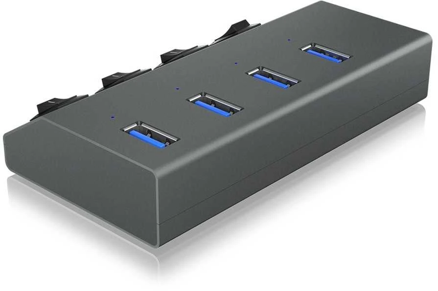 Icy Box 4 IB-HUB1405C Uosto centras USB 3.0