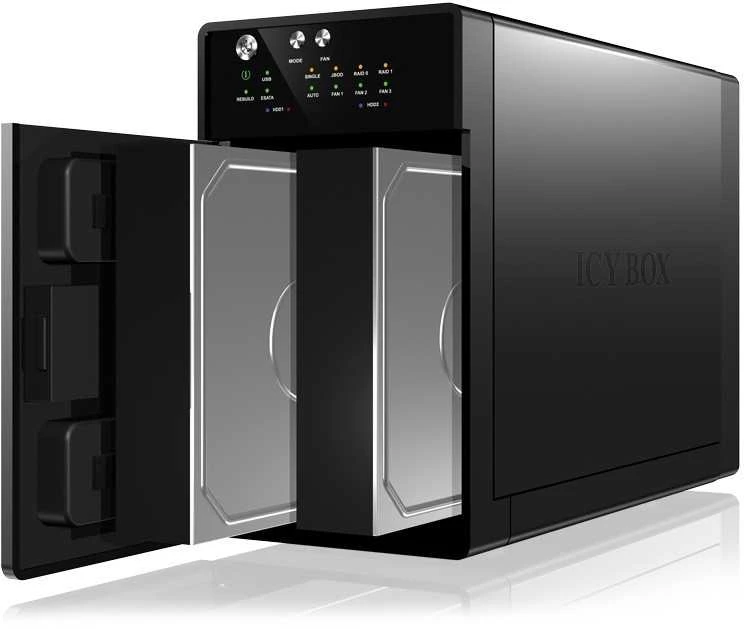 Serveris Icy Box Ib-rd3620su3 2x3,5 colio reidas