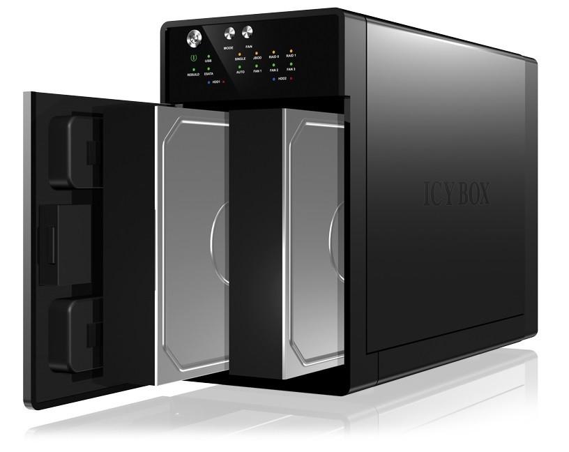 Raidsonic | ICY BOX | Išorinė dviguba RAID sistema, skirta 3,5" SATA I/II/III HDD su USB 3.0 ir eSATA | SATA | USB 3.0 | 3,5"