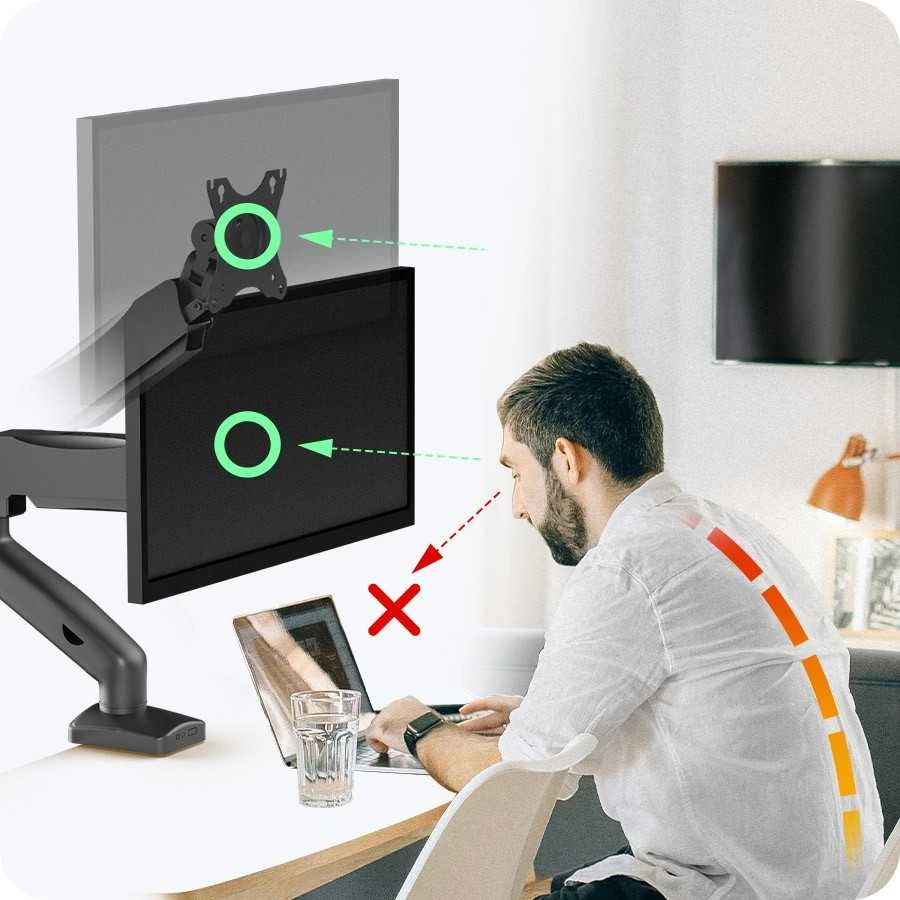 ICY BOX IB-MS203-T monitoriaus laikiklis 1 monitoriui