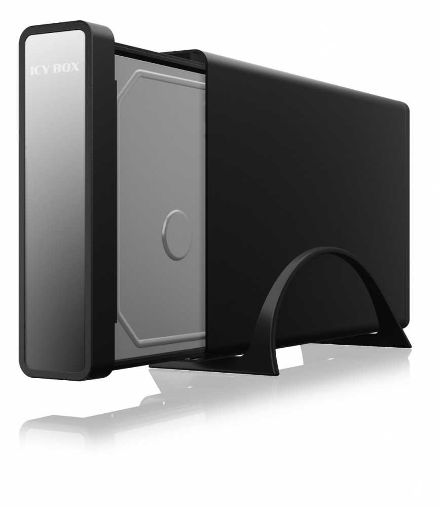 Icy Box RaidSonic ICYBOX IB-382H-C31 išorinis korpusas, skirtas 3,5 colio arba 2,5 colio HDD / SSD su USB 3.2 Gen 2 Type-C sąsaja ir USB šakotuvu