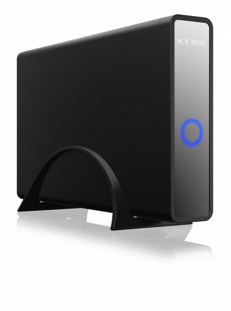 Icy Box RaidSonic ICYBOX IB-382H-C31 išorinis korpusas, skirtas 3,5 colio arba 2,5 colio HDD / SSD su USB 3.2 Gen 2 Type-C sąsaja ir USB šakotuvu