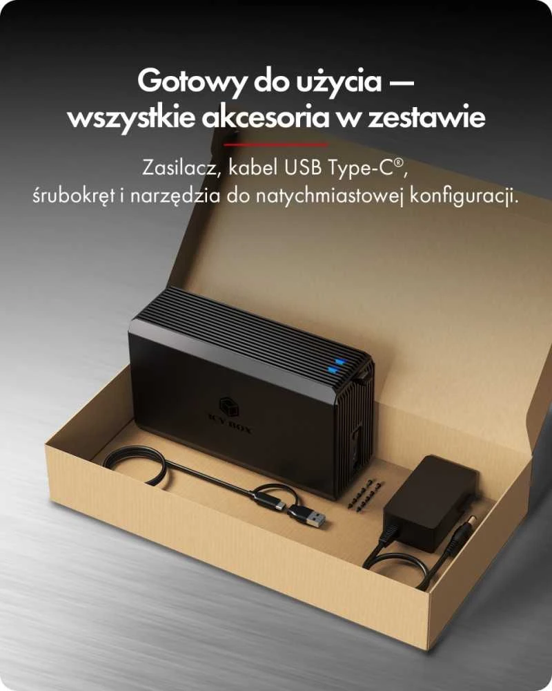 Icy Box „Raidsonic“ | Dviejų skyrių RAID sistema, HDD/SSD USB 3.2 (2 karta) su ventiliatoriumi | IB-RD3720-CU3