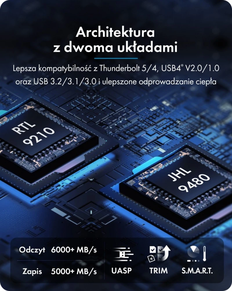 Nezatříděno Carruzzo ICY BOX Diamond Case 1980 SSD korpusas Juoda M.2