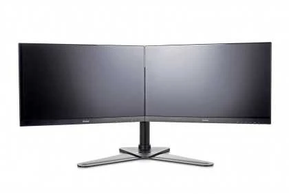 Monitorius Iiyama ds1002d-b1 2 ekrano laikiklis, reguliuojamas aukštis, pasukamas