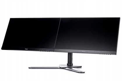 Monitorius Iiyama ds1002d-b1 2 ekrano laikiklis, reguliuojamas aukštis, pasukamas