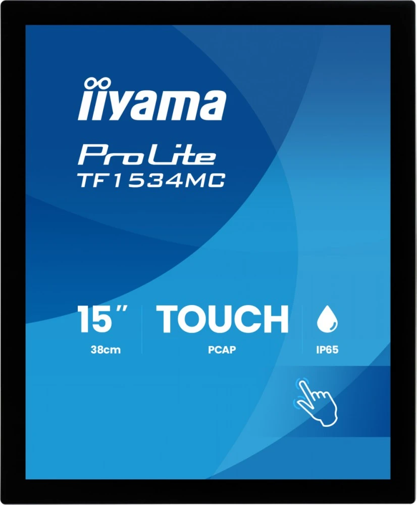 Monitorius iiyama 38.0cm (15'') 4:3 M-Touch HDMI+DP (TF1534MC-B8X)