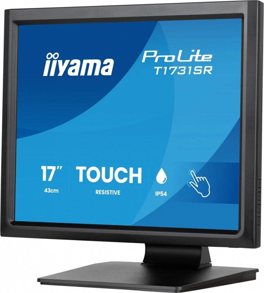 Iiyama Monitorius 17 cali prolite t1731sr-b2s tn,resistive,hdmi,dp,vga,250cd,1000:1, 5ms
