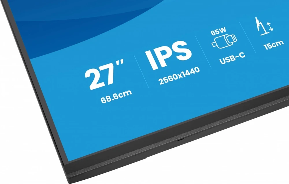Monitorius iiyama ProLite XB2797QSN-B1 - 75Hz | QHD | IPS | 27" | USB-C PD65W | LAN
