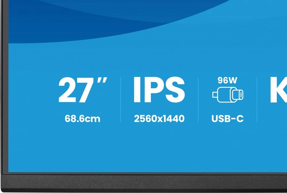 Monitorius iiyama XB2797QSNP-B1 27" QHD IPS USB-C Docking KVM LAN