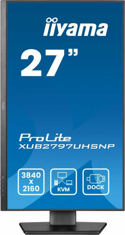 Monitorius „iiyama ProLite XUB2797UHSNP-B1“ – 60 Hz | 4K | 27 colių | IPS | 4 ms + „Norton Small Business“